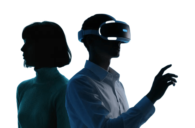 Deepciphers engineer exploring immersive VR technology