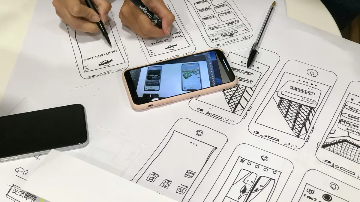 Mobile app UI UX design