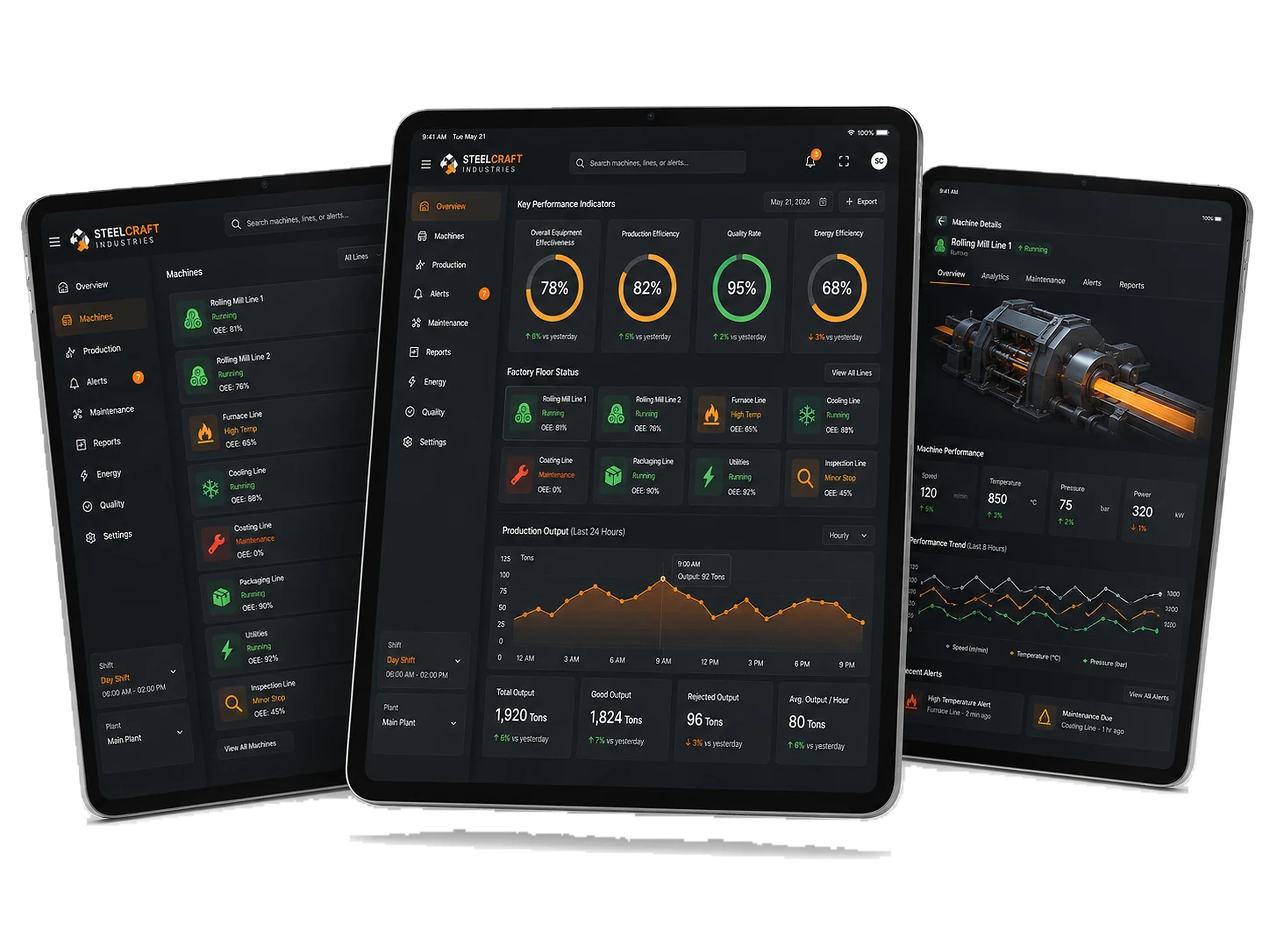 Steelcraft Industries hero portfolio presentation