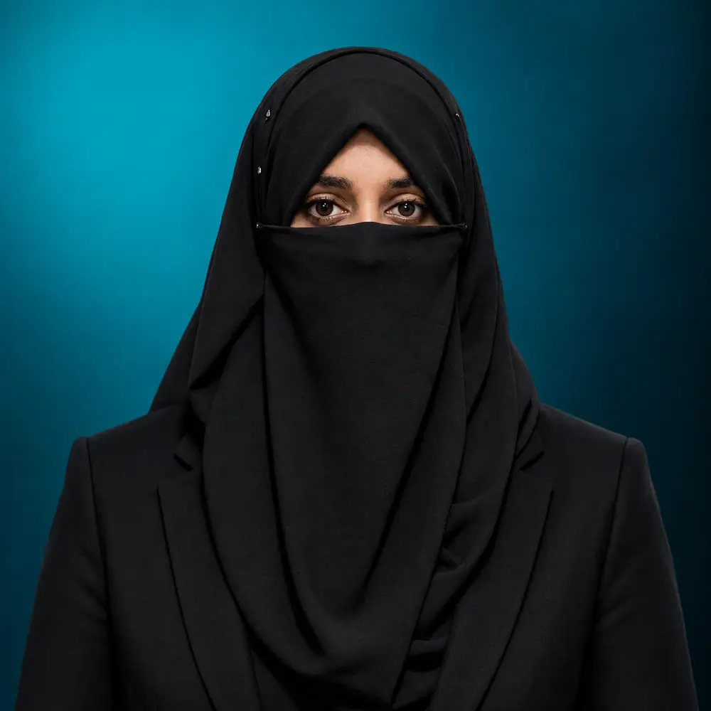 Professional portrait of Iqra Asghar